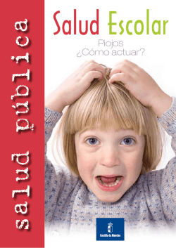 Piojos &iquest;C&oacute;mo actuar? - Gobierno de Castilla-La Mancha