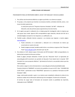 &iquest;C&Oacute;MO UTILIZAR AFIP SIMULADA? PROCEDIMIENTO PARA LOS