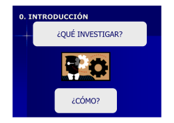 &iquest;QU&Eacute; INVESTIGAR? &iquest;C&Oacute;MO? - RUA