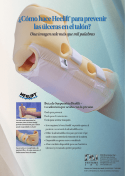 &iquest;C&oacute;mo hace Heelift&reg; para prevenir las &uacute;lceras en el tal&oacute;n?