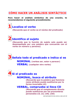 C&Oacute;MO HACER UN AN&Aacute;LISIS SINT&Aacute;CTICO - adistanciaginer