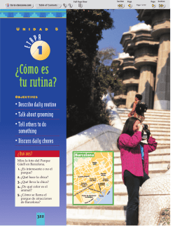 &iquest;C&oacute;mo es tu rutina? - Dickinson ISD