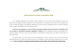 C&oacute;mo hacer un buen curriculum vitae