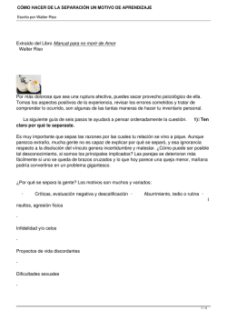 C&Oacute;MO HACER DE LA SEPARACI&Oacute;N UN - Vivaorganicstore