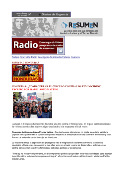 Honduras: &iquest;C&oacute;mo cerrar el c&iacute;rculo contra los feminicidios?