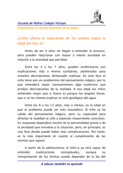 &iquest;C&oacute;mo afecta la separaci&oacute;n de los padres seg&uacute;n - Colegio Vizcaya