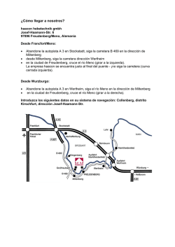 &iquest;C&oacute;mo llegar a nosotros?