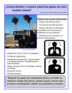&iquest;C&oacute;mo afectan a nuestra salud los gases de com - Greenaction