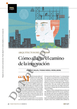 C&oacute;mo allanar el camino de la innovaci&oacute;n - Protectedpdf