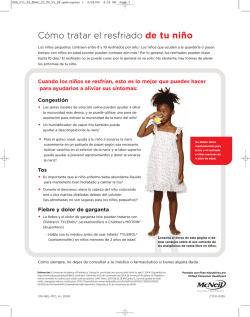 C&oacute;mo tratar el resfriado de tu ni&ntilde;o - TYLENOL&reg; Professional