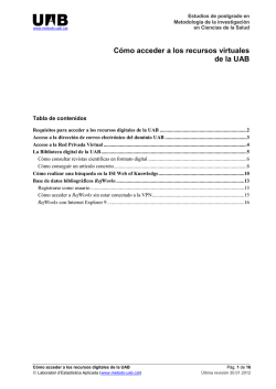 C&oacute;mo acceder a los recursos virtuales de la UAB - Dise&ntilde;o y