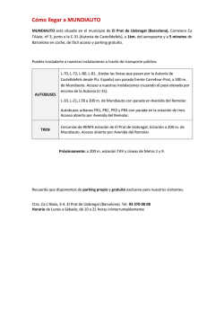 C&oacute;mo llegar a MUNDIAUTO