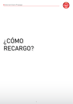 &iquest;C&Oacute;MO RECARGO? - Claro