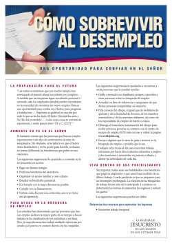 c&oacute;mo sobreViVir aL desempLeo - LDSJobs