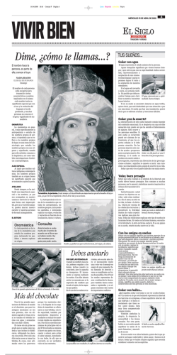 Dime, &iquest;c&oacute;mo te llamas...? - El Siglo Durango