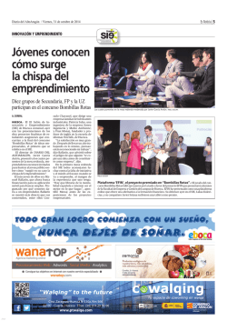 J&oacute;venes conocen c&oacute;mo surge la chispa del emprendimiento