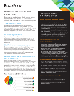 BlackRock: C&oacute;mo invertir en un mundo nuevo La empresa - Tressis