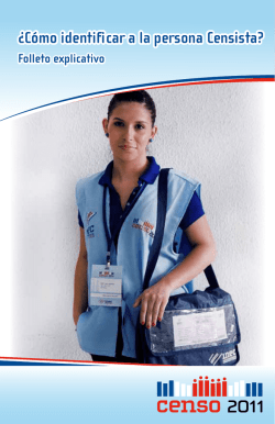 &iquest;C&oacute;mo identificar a la persona Censista?