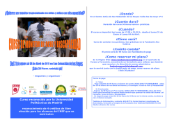 &iquest;Donde? &iquest;Cuanto dura? &iquest;Cuando? &iquest;C&oacute;mo ser&aacute;? &iquest;Cu&aacute;nto cuesta