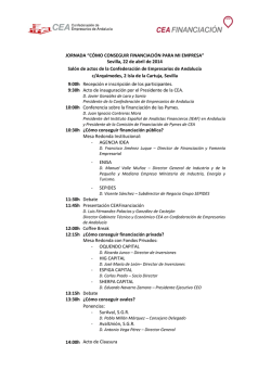 JORNADA &ldquo;C&Oacute;MO CONSEGUIR FINANCIACI&Oacute;N PARA MI