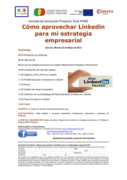 C&oacute;mo aprovechar Linkedin para mi estrategia empresarial