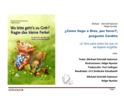 &iquest;C&oacute;mo llego a Dios, por favor?, pregunt&oacute; Cerdito - ULE