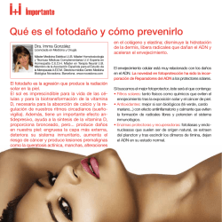 Qu&eacute; es el fotoda&ntilde;o y c&oacute;mo prevenirlo