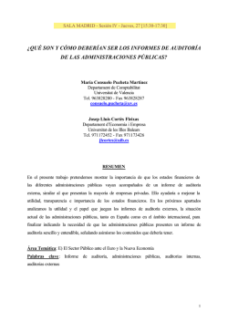 &iquest;QU&Eacute; SON Y C&Oacute;MO DEBER&Iacute;AN SER LOS INFORMES - aeca1.org