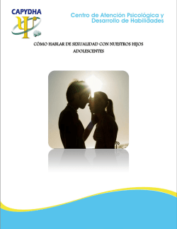 C&Oacute;MO HABLAR DE SEXUALIDAD CON NUESTROS - CAPYDHA