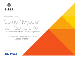 C&oacute;mo Negociar con Gente Dif&iacute;cil - Altag.Net