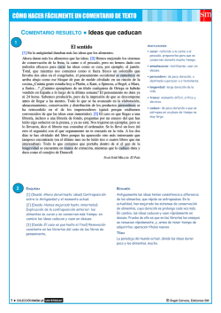 C&Oacute;MO HACER F&Aacute;CILMENTE UN COMENTARIO DE TEXTO - Espa&ntilde;a