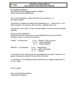 C&oacute;mo usted estudiante o padre de familia se da cuenta que su hijo