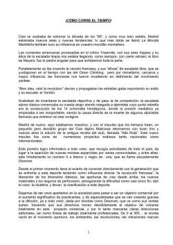 &iexcl;C&Oacute;MO CORRE EL TIEMPO - Mountain Wilderness de Ayll&oacute;n