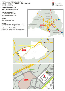 UNIVERSIDAD REY JUAN CARLOS C&Oacute;MO LLEGAR AL CAMPUS