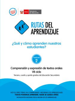 &iquest;Qu&eacute; y c&oacute;mo aprenden nuestros estudiantes? - Ministerio de