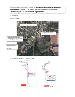 &iquest;C&oacute;mo llegar a la Facultad de Ingenier&iacute;a?