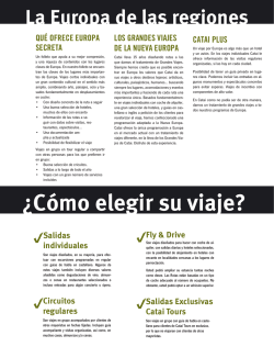 &iquest;C&oacute;mo elegir su viaje? - Comoviajar.com