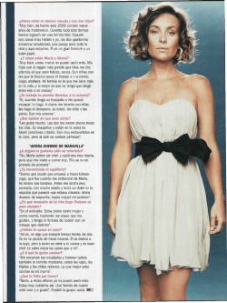 -&iquest;Ahora c&oacute;mo te sientes casada y con dos hijas? Muy bien, de