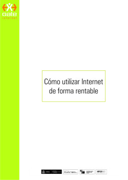 C&oacute;mo utilizar Internet de forma rentable - GaTe: Internet
