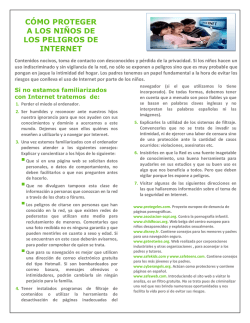 C&Oacute;MO PROTEGER A LOS NI&Ntilde;OS DE LOS PELIGROS DE INTERNET