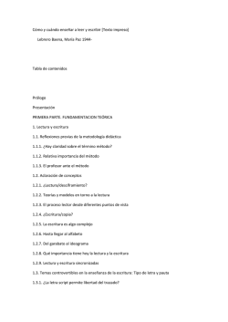 C&oacute;mo y cu&aacute;ndo ense&ntilde;ar a leer y escribir [Texto impreso] Lebrero