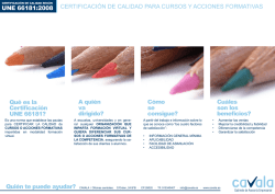 Qu&eacute; es la Certificaci&oacute;n UNE 66181? A qui&eacute;n va dirigido? C&oacute;mo se