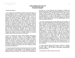 C&Oacute;MO PODEMOS HABLAR DE DIOS Germ&aacute;n Marqu&iacute;nez Argote