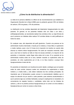 &iquest;C&oacute;mo ha de distribuirse la alimentaci&oacute;n?