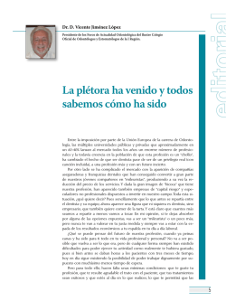 La pl&eacute;tora ha venido y todos sabemos c&oacute;mo ha sido - COEM