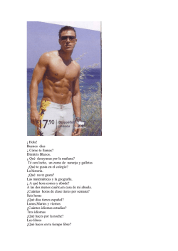 &iexcl; Hola! Buenos d&iacute;as &iquest; C&oacute;mo te llamas? Dimitris Blaxos. &iquest; Qu&eacute;