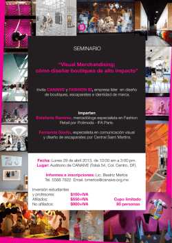 &ldquo;Visual Merchandising