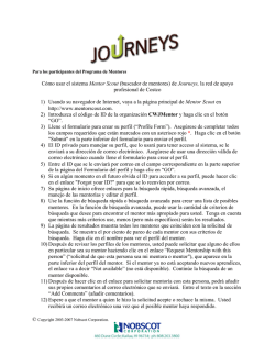 C&oacute;mo usar el sistema Mentor Scout (buscador de mentores) de
