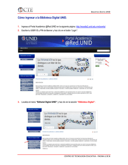 C&oacute;mo ingresar a la Biblioteca Digital UNID. - Unida