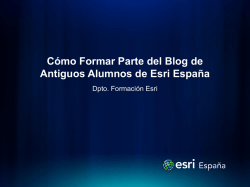C&oacute;mo Crear un Usuario Wordpress - Esri Espa&ntilde;a